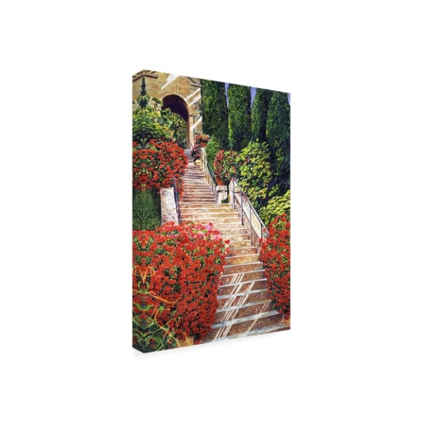 David Lloyd Glover 'Tuscany Garden Staircase' Canvas Art,16x24